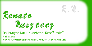 renato musztecz business card